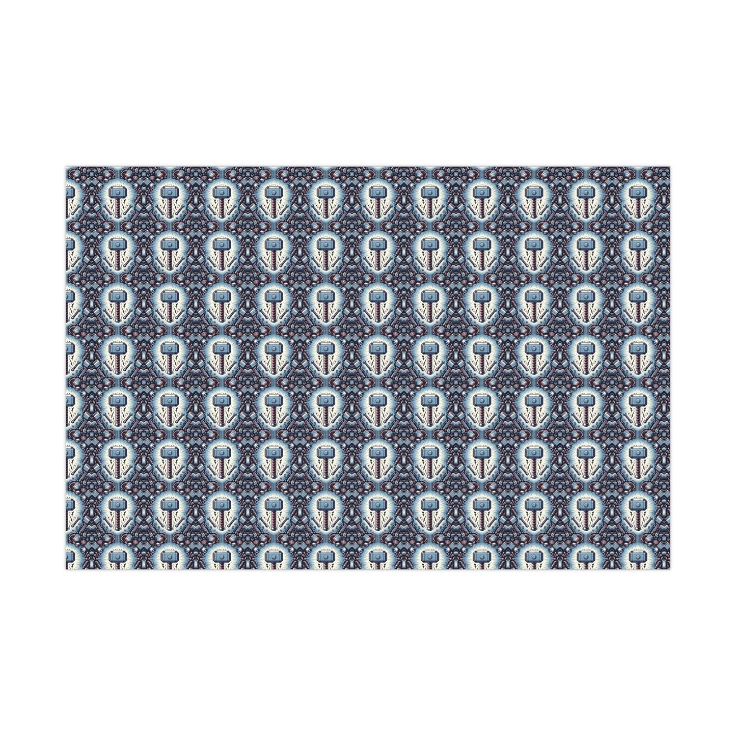 Mjolnir Thors Hammer Gift Wrap Papers, Birds of Valhalla, Home Decor, Printify