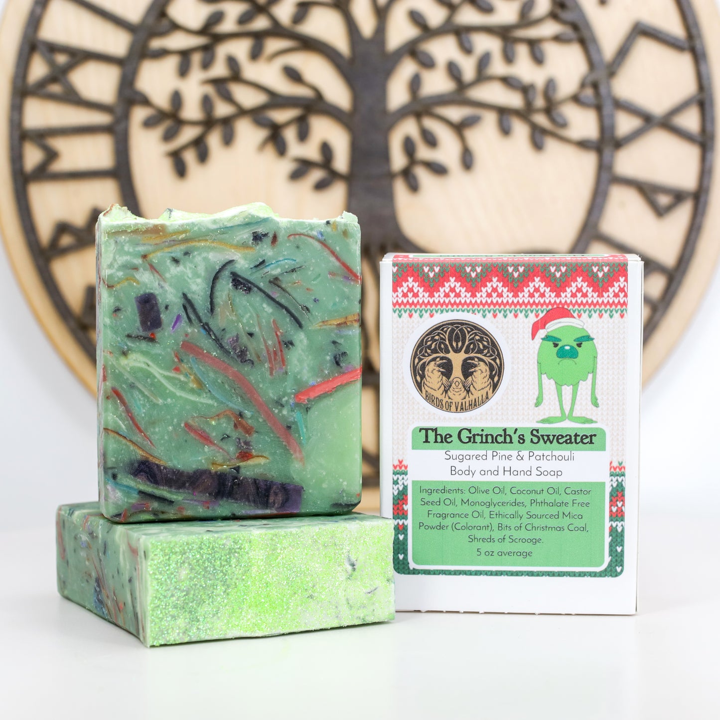 The Grinch’s Sweater Soap, Birds of Valhalla, , Birds of Valhalla