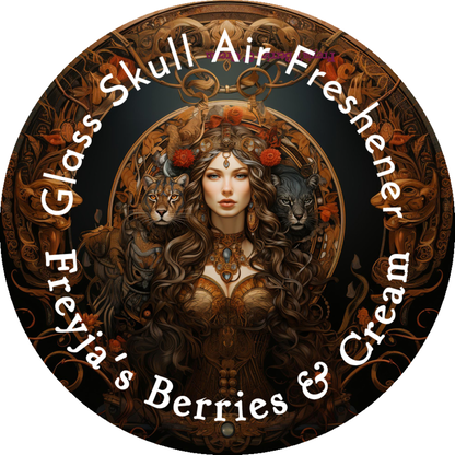 Glass Skull Car Air Freshener Diffusers, Birds of Valhalla, Vehicle Air Fresheners, Birds of Valhalla