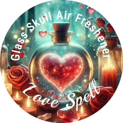 Glass Skull Car Air Freshener Diffusers, Birds of Valhalla, Vehicle Air Fresheners, Birds of Valhalla