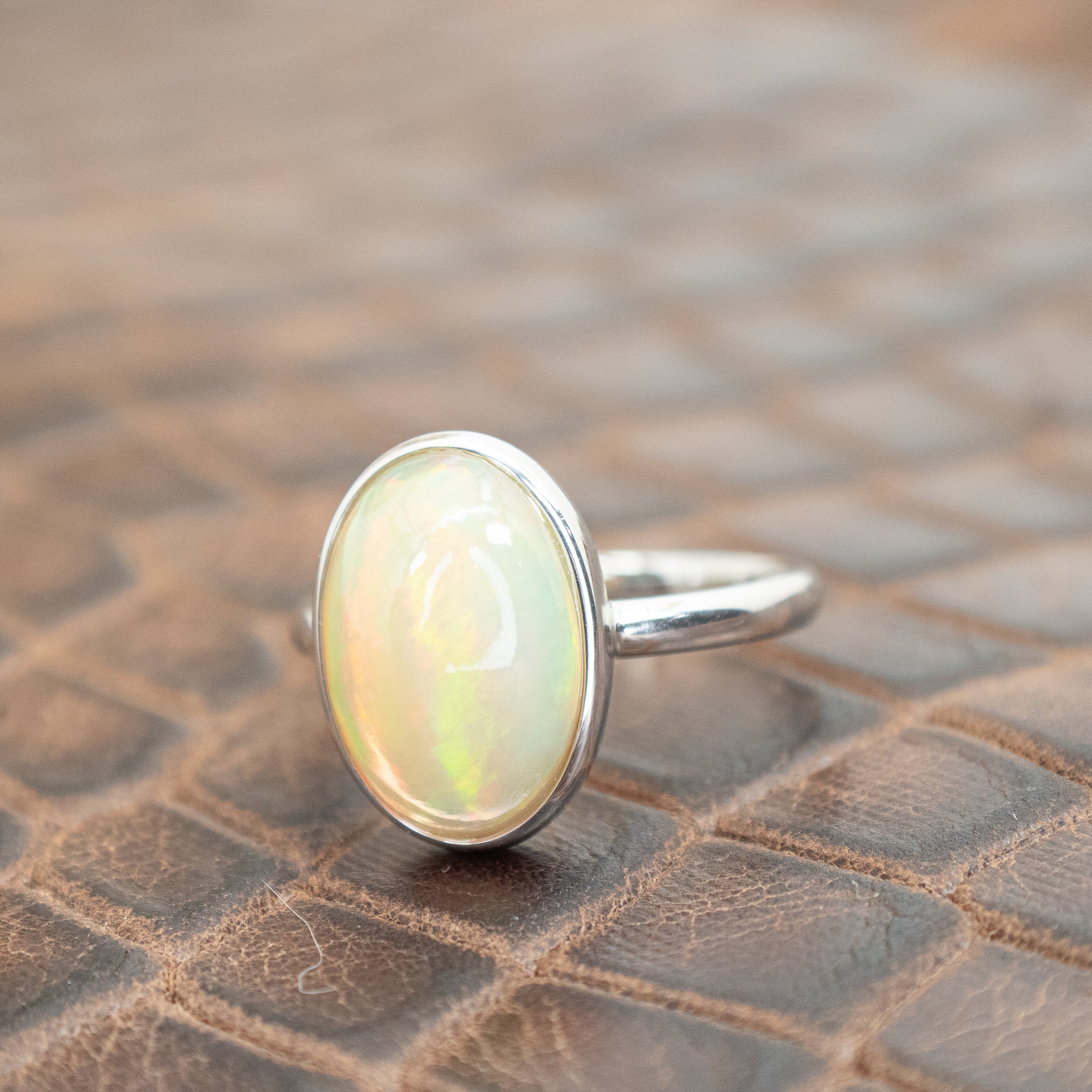 Ethiopian Opal Ring in Sterling, Birds of Valhalla, , Birds of Valhalla