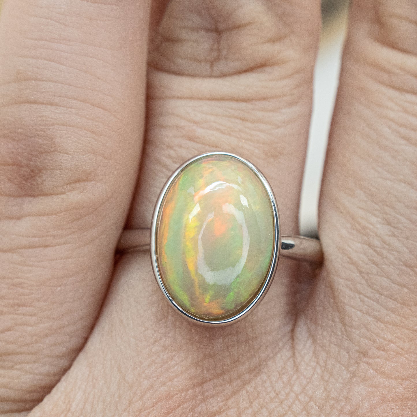 Ethiopian Opal Ring in Sterling, Birds of Valhalla, , Birds of Valhalla