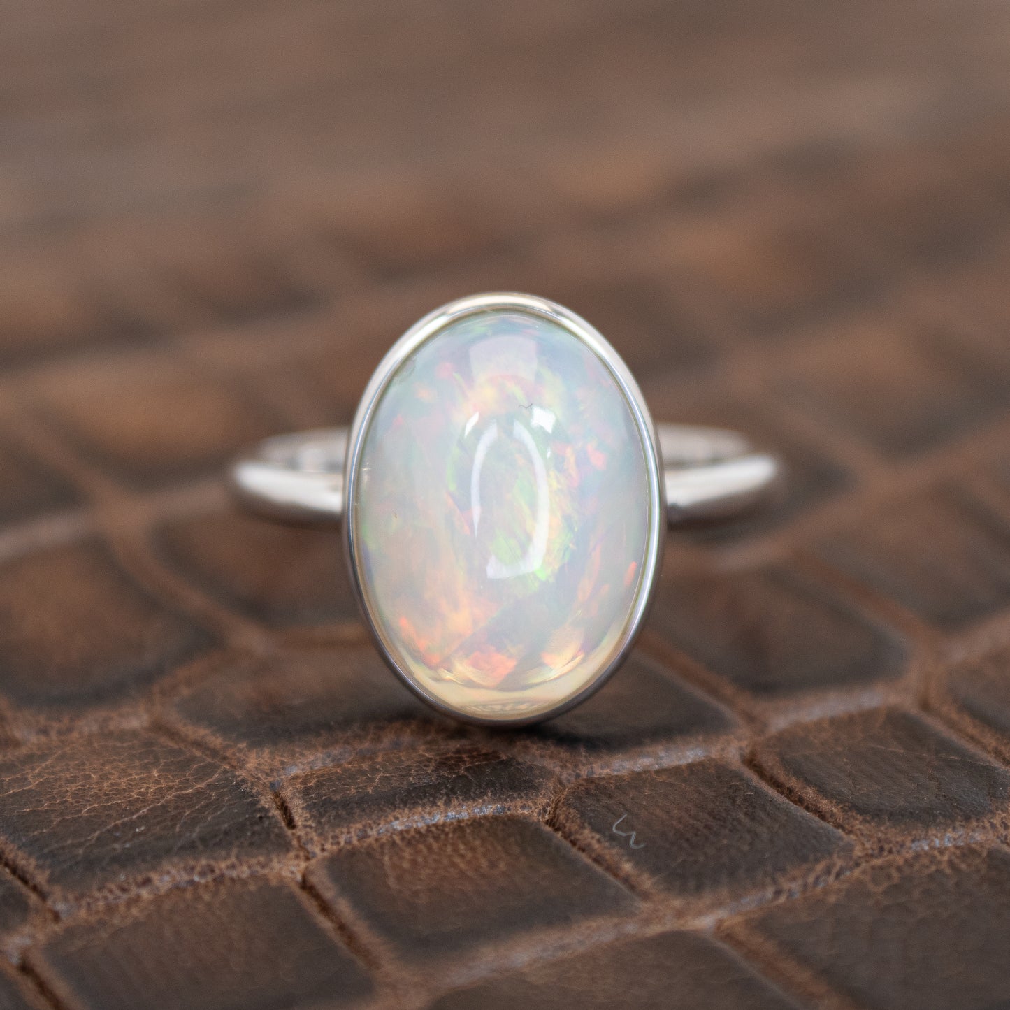 Ethiopian Opal Ring in Sterling, Birds of Valhalla, , Birds of Valhalla