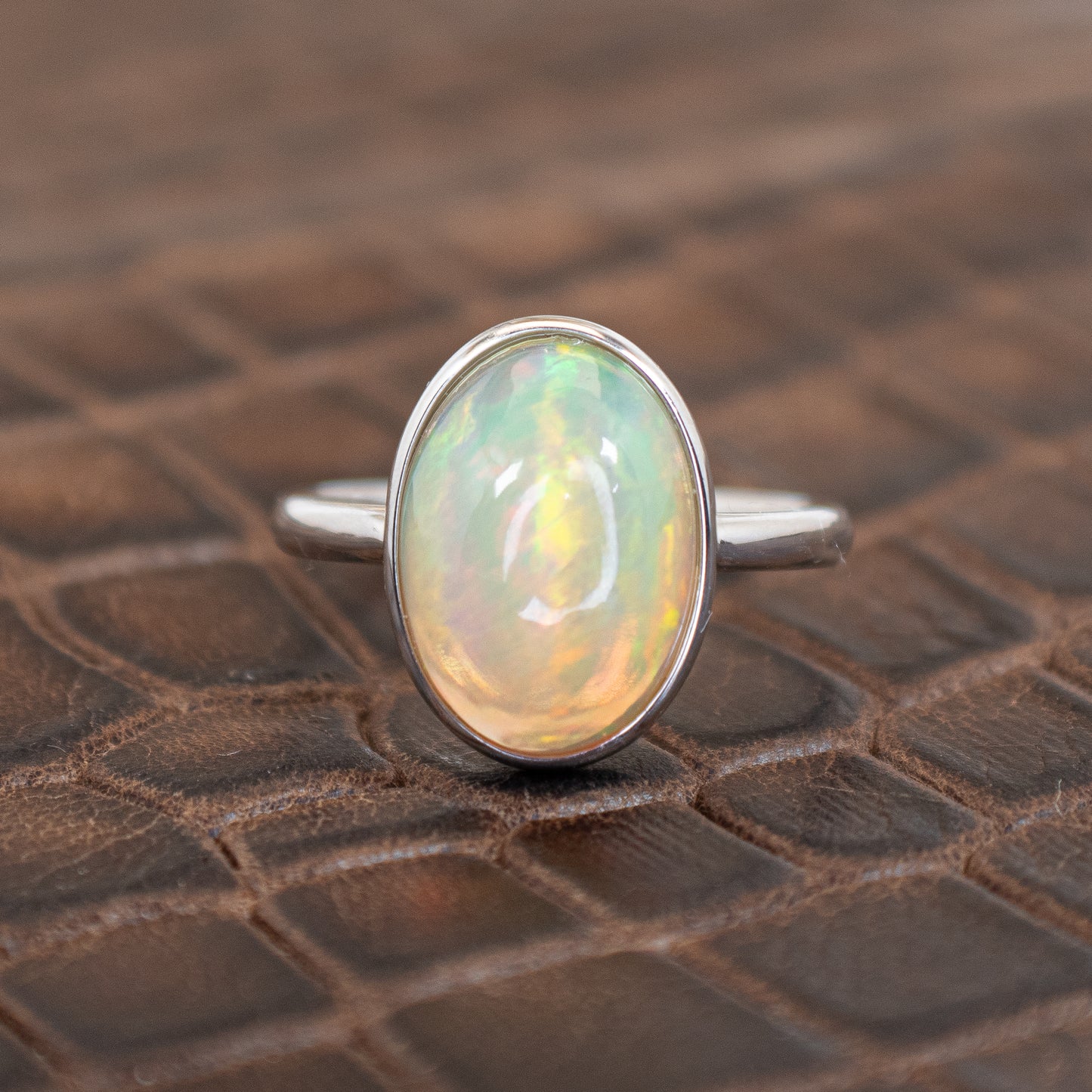 Ethiopian Opal Ring in Sterling, Birds of Valhalla, , Birds of Valhalla