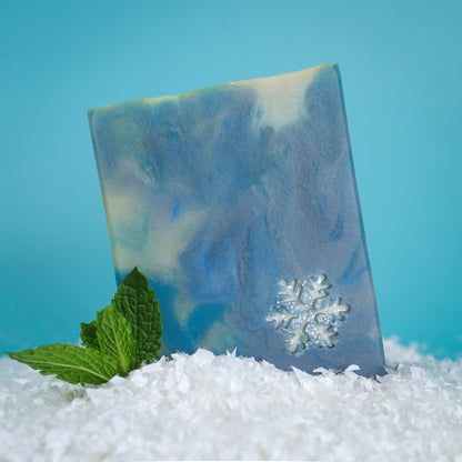 Large Secret Soap: Jutön Spearmint, Pine, Cranberry Apple Marmalade with Glow