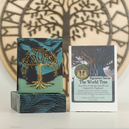 The World Tree - Deep Pine Signature Soap, Birds of Valhalla, Signature Soap, Birds of Valhalla