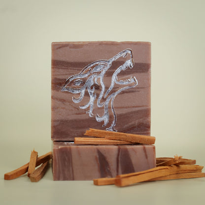 Fenrir the Wolf - Sandalwood & Vanilla Signature Soap, Birds of Valhalla, Signature Soap, Birds of Valhalla