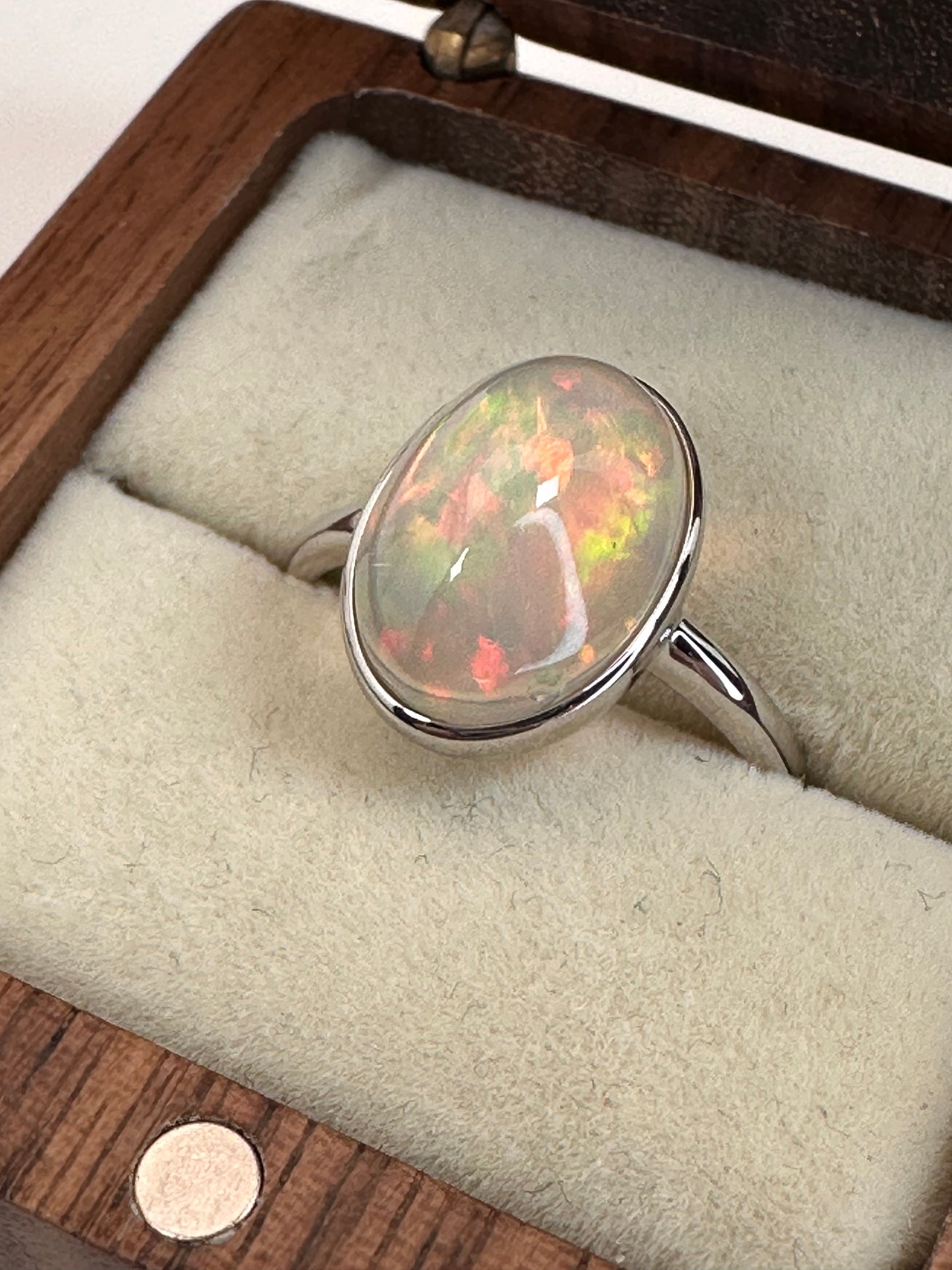 Ethiopian Opal Ring in Sterling, Birds of Valhalla, , Birds of Valhalla