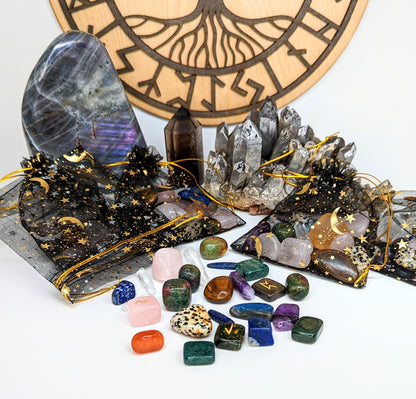 Intuitively Selected Crystals, Birds of Valhalla, Gemstones, Birds of Valhalla