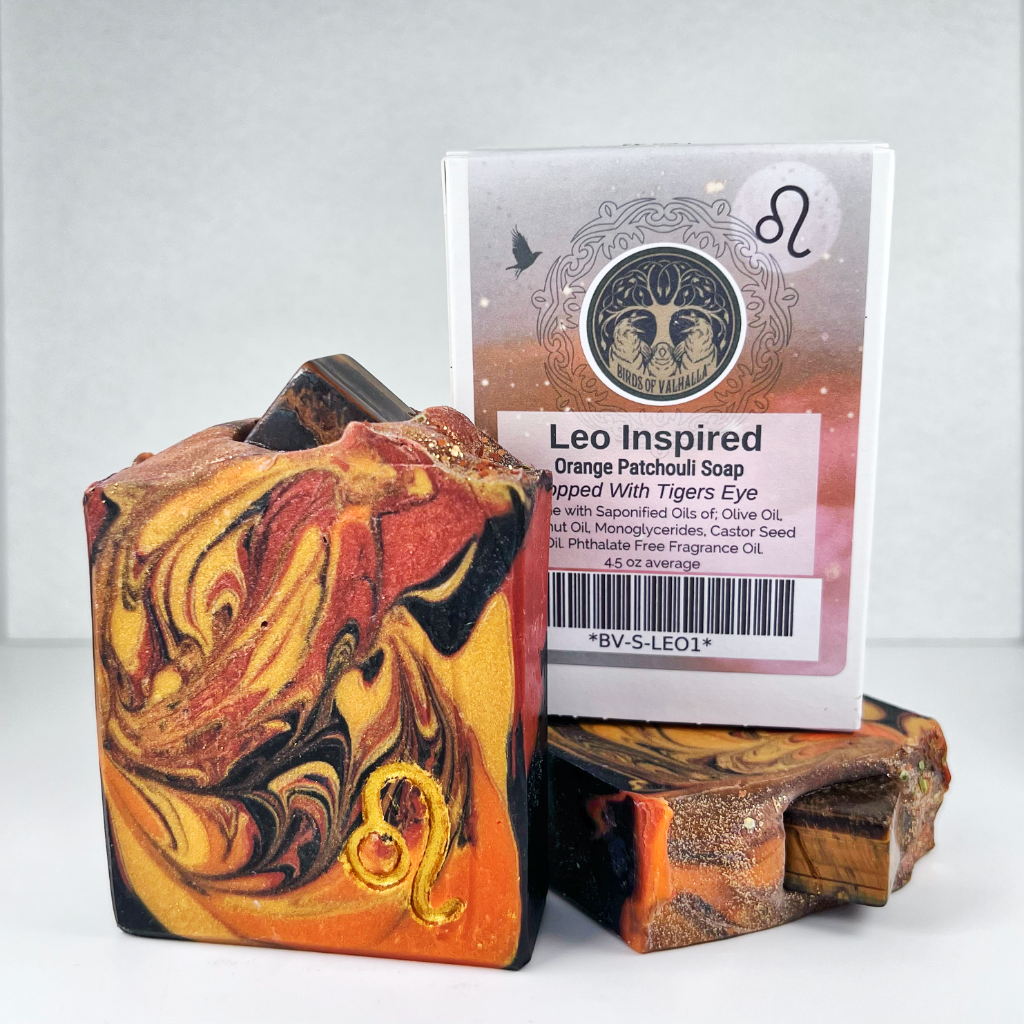 Leo Tigers Eye- Astrology Soap, Birds of Valhalla, Astrology Soap, Birds of Valhalla