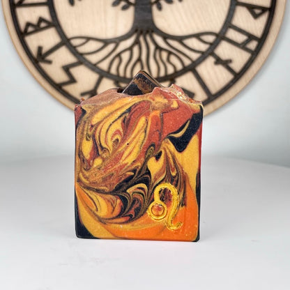 Leo Tigers Eye- Astrology Soap, Birds of Valhalla, Astrology Soap, Birds of Valhalla